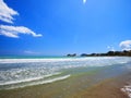 Sandy beaches of Zakynthos, Zakintos, Greek island in the Ionian sea Royalty Free Stock Photo