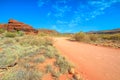 Sandy bed of Finke Gorge National Park Royalty Free Stock Photo