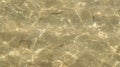 Sandy bottom in shallow water. The texture of water and sand Royalty Free Stock Photo