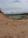 Sandy coast beach on a calm day