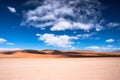 Sandy desert landscape in Bolivia Royalty Free Stock Photo