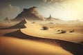 Sandy Desert Landscape in Egypt. Perfect for Travel Brochures and Posters.