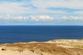 Sandy dunes, Curonian Spit , Lithuania. Royalty Free Stock Photo