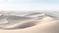 Sandy dunes Wind-carved hills rise along coastal stretch.AI Generated