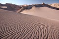 Sandy dunes in Valle de la Luna