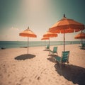 Sandy haven under radiant sun Royalty Free Stock Photo