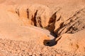 Sandy hills in the desert of Israel, Red Canyon near the city of Eilat Royalty Free Stock Photo