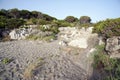 Sandy hilltop along the coast