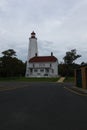 Sandy Hook Lighthouse in Fort Hancock Royalty Free Stock Photo