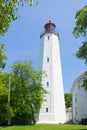 Sandy Hook Lighthouse. Monmouth County of New Jersey, USA Royalty Free Stock Photo