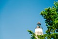 Sandy Hook Lighthouse New Jersey on clear sunny day Royalty Free Stock Photo