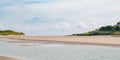 Sandy Irish beach on a summer day. Sea, landscape of Ireland