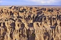 Sandy Landscape of Badlands Royalty Free Stock Photo