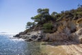 Sandy little beach in Sithonia, Chalkidiki, Greece