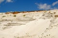 Sandy mountain from white sand