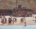 Sandy Navagio Beach, Zakynthos Greek Island, Greece