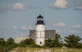 Sandy Neck Lighthouse in Barnstable Harbor, Cape Cod, Massachusetts Royalty Free Stock Photo