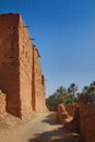 Sandy path along a Morrocan country house