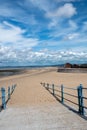 Sandy path down to Morecombe beach