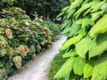 Sandy path through the grounds of the Rodin Museum, Paris, France