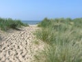 Sandy path to beach Royalty Free Stock Photo