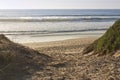 Sandy pathway to the beach Royalty Free Stock Photo