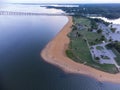 Sandy Point State Park Beach Royalty Free Stock Photo