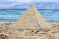 Sandy pyramid Royalty Free Stock Photo