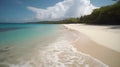 Sandy refuge, enchanting tropical beach, soft sands, and tranquil beach hideaway Royalty Free Stock Photo