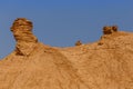 The sandy rock `Camel Neck` in the Sahara Desert, Tunisia Royalty Free Stock Photo