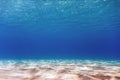 Sandy sea bottom Underwater background Royalty Free Stock Photo