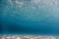 Sandy sea bottom Underwater background Royalty Free Stock Photo