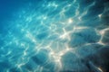 Sandy Sea Bottom Underwater Background, Underwater Blue Ocean Royalty Free Stock Photo