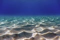 Sandy sea bottom Underwater background Royalty Free Stock Photo