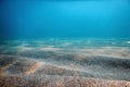 Sandy Sea Bottom Underwater Background, Underwater Blue Ocean Royalty Free Stock Photo