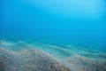 Sandy Sea Bottom Underwater Background, Underwater Blue Ocean Royalty Free Stock Photo