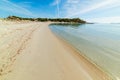 Sandy shore in Punta Molentis Royalty Free Stock Photo