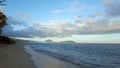 Sandy shoreline of Kahala Beach