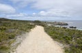 Sandy Shoreline Path Royalty Free Stock Photo