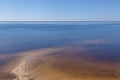 Shoreline with a sandy Royalty Free Stock Photo