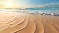 Sandy shorelines kissed by the warm tropical sun.AI Generated Royalty Free Stock Photo