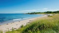 Sandy shores, azure waters, and clear skies paint a picture-perfect summer day