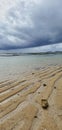 Sandy shorline at Torii Beach in Okinawa Japan Royalty Free Stock Photo