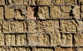 Sandy stone brick wall detailed texture
