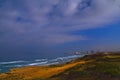 Sandy stretch between the cities of Tel Aviv and Herzliya Israel