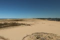 Sandy stretch between the lagoon and the sea