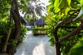 Sandy suite view at Four Seasons Resort Maldives at Kuda Huraa