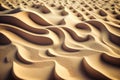 Sand Dune Waves Surface - AI Generated