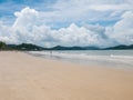 Sandy Swimming Beach in Cenang Beach Langkawi Royalty Free Stock Photo