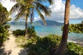 Sandy trail on deserted island Royalty Free Stock Photo